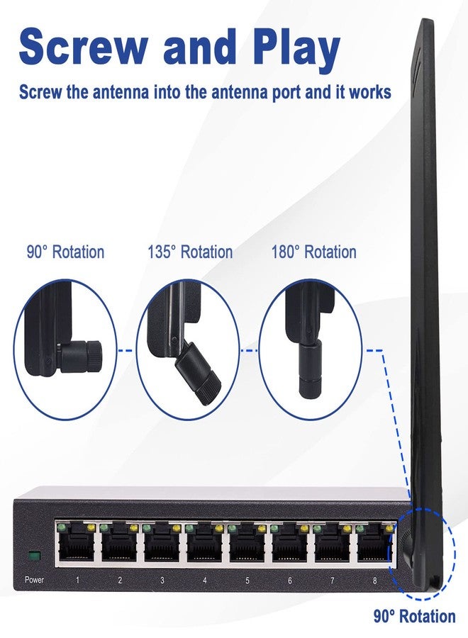 onelinkmore 12dBi 433MHz Antenna High Gain Radio Antenna SMA Male Connector Omni-Directional Antenna Wireless Antenna for Wireless Sensor Network Router Modem Pack of 2 - Image 5